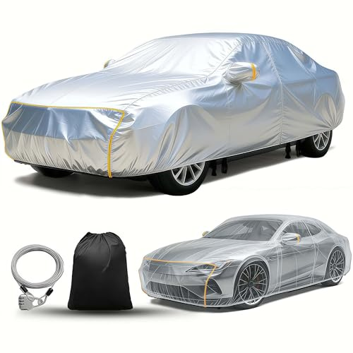 Outdoor Full Car Cover for Nissan X-Trail SUV 2021-2025 | Full Exterior Cover All Weather Waterproof Snowproof Dustproof with storage bag & Driver Door Zipper
