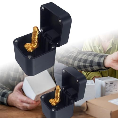 Blague surprise pour adultes - Jouet de bureau amusant comme article de farce - Figurine en plastique au design serpent pour le bureau - Cadeau original pour collègues et amis (noir, 5 cm)