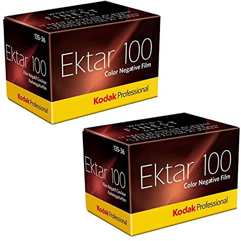 Kodak Ektar 100 Professional ISO 100, 35mm, 36 Exposures, Color Negative Film (Pack of 2)