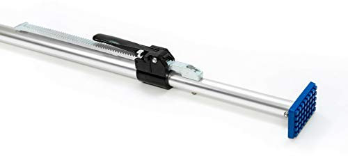 LOADCARE Alu Klemmbalken mit Gummifüßen zur Transportsicherung Klemmstange Ladungssicherung Trennstange Anhänger Universal-Spanner für Fahrzeuge Ausziehbar 1,20-1,57 m