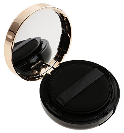 Vide Coussin de teintee Conteneur Elegant à Poudre Cosmétique de BB, Fond de teintee, Fard à Joues + Houppette de Maquillage, A