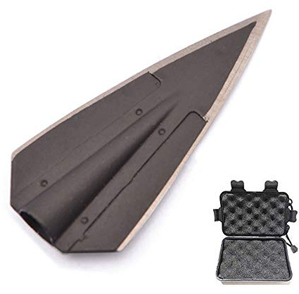 SHARROW 6pcs Tiro con Arco Punta de Flecha de Caza Broadheads 115 Grains para Flechas de Carbono de Ballesta para Flechas de Bambú de Madera de 8mm de Diámetro Flechas de Carbono (6 Piezas+Caja)