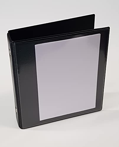 A6+ Ringordner Ringbuch Präsentationsordner Fotobuch Brilliant SCHWARZ mit Drahtniederhalter und Sichttasche vorn