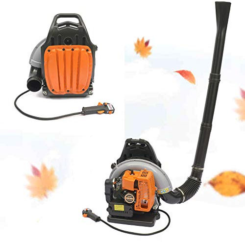 Moteur à essence à 2 temps 65 cc, souffleur de feuilles avec puissance moteur de 6800 W, souffleur arrière 6800 tr/min, souffleur à feuilles avec broyeur