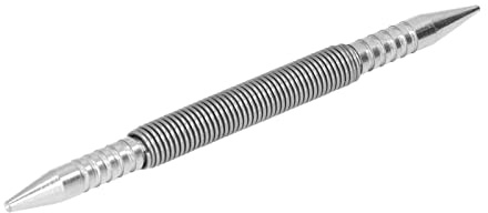 Outils de Poinçonnage à Ressort Poinçon de Pose D'ongles Petit Métal Exquis Poinçons à Double Tête Outil de Poinçonnage de Tête de Clou Center Printemps