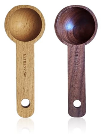 2 Kaffeemesslöffel, Kaffeelöffel Aus Holz, Salzlöffel Aus Holz, Zuckerlöffel Aus Holz, Rührlöffel, Küchenutensilien