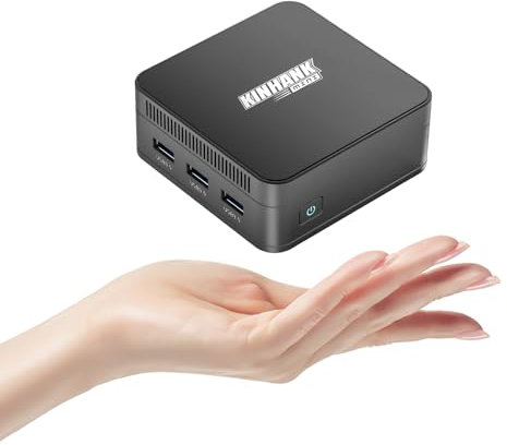 Mini PC, 12th Intel N100 (3.4GHz), 16GB DDR5 RAM+512GB M.2 SSD, 4K Triple Pantalla, Mini Ordenador de Sobremesa, WiFi6/BT5.2/1000 Mbps LAN/3xUSB/3xHDMI, Micro Ordenador para Negocios, Hogar, Oficina