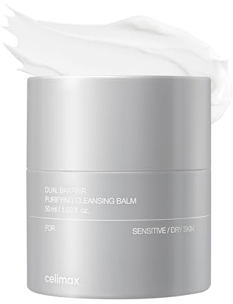 celimax Dual Barrier Purifying Cleansing Balm | with Ceramides, Waterproof Makeup Remover, Pore Cleansing, Daily Use Cleanser, Grind Container, 50ml