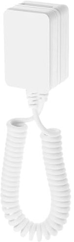 Cavo antifurto per telefono, supporto per telecomando TV con corda a molla, adsorbimento rapido, catena di sicurezza estensibile da 2,8 x 4,1 x 2,2 cm, per casa, hotel, scuola, ristorante, bianco