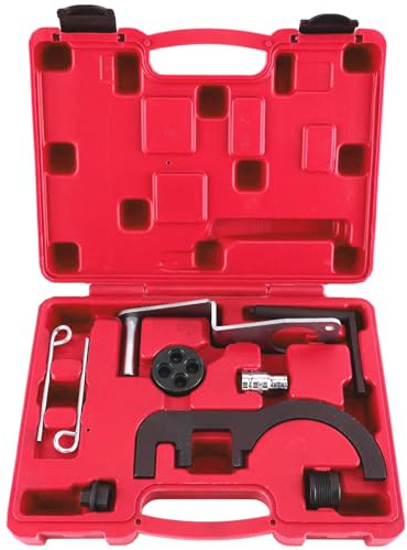 FreeTec 8pz Attrezzi Distribuzione, Dime Messa in Fase Strumento di Bloccaggio Distribuzione del Regolare Catena Alberi a Camme Volano Pompa Carburante per Motore Diesel BMW N47 N47S N57 N57S 1.6 2.0