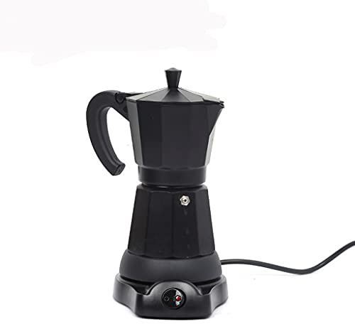 CVNIMV Macchina da caffè elettrica Automatica da 300 ml Mini Macchina da caffè da Cucina Caffettiera riscaldante 6 Tazze 3 Minuti