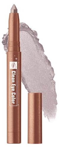 Crayon pour fard à paupières, gris crème, eyeliner imperméable, bâton d'ombre à paupières gris Shimmer Grey Eyeshadow Stick durable et résistant aux taches, crayon à paupières crème pailleté pour