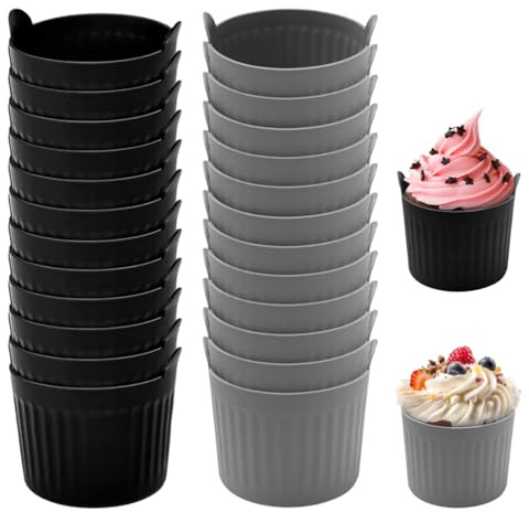 12 Piezas Molde Silicona Freidora de Aire para Huevos para Cupcakes,Comida