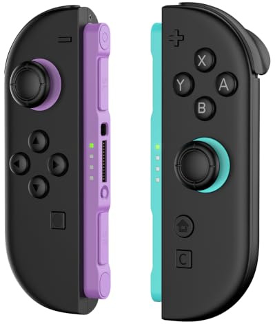 Reddening Switch 2 Controller Compatible with Nintendo Switch 2 Controller, Replacement Wireless Controller for Switch 2, Support Rumble/Motion Controls/Gamechat(Pruple & Green)