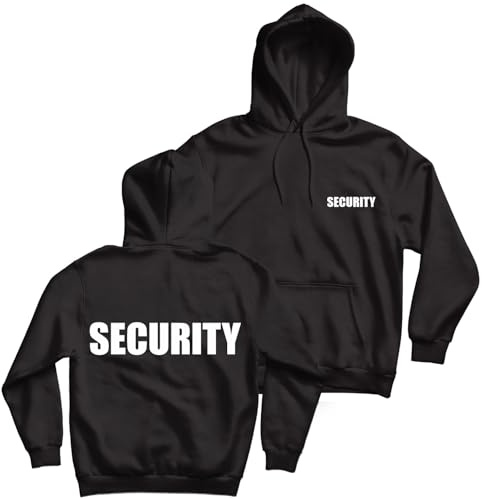 lepni.me Security Kapuzenpullover Uniform | Sicherheitsdienst Ausrüstung Sicherheitspersonal Event-Personal Party-Bar-Club-Arbeitskleidung für Bodyguard