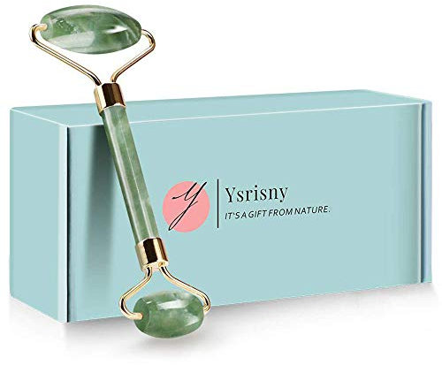 Jade-Roller für Gesicht und Gua Sha Werkzeuge, Rosenquarz, 100 % natürlicher Jadestein für Anti-Aging, Augenschwellungen, Falten für Hautpflege