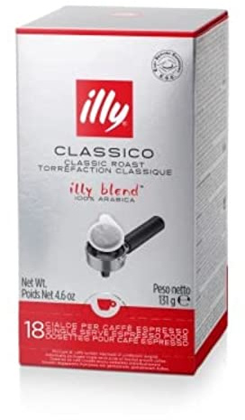 Illy Dosettes de Café Espresso, 100% Arabica, 131g