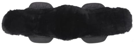 Merauno® Lammwolle Konturgurt Sattelgurt, Kurzgurt Dressurgurt, aus Qualitäts Merino Lammwolle, spezielle anatomisch konkave Form, für bessere Rutschfestigkeit. Farbe:Natur,Schwarz,Braun,Anthrazit