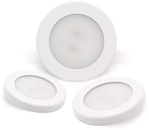 Downlight LED ultrafino Mini 3W 5W 7W 220V Lámpara montada en superficie Panel de luz Iluminación interior Armario Armario Spot light-Warm_white_3W