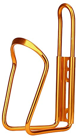Tooloflife Bike Bottle Holder, Aluminium Alloy Water Bottle Cage, Gold, 1PCS