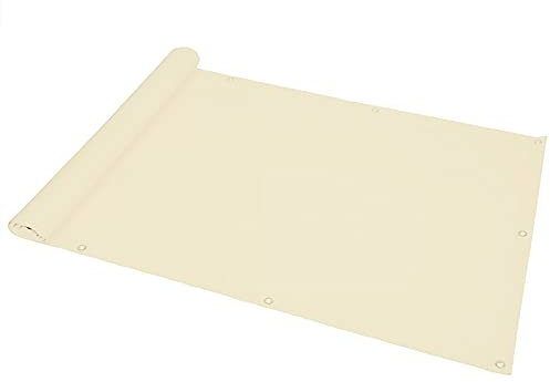 QIAOH Balkon Sichtschutz Ohne Bohren 80cm x 400cm, Sichtschutz Balkon, Sichtschutz Terrasse Freistehend, Balkonverkleidung Sichtschutz, Blickdichte Windschutz Und UV-Schutz
