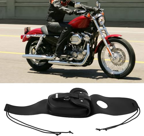 Yctze Panel Echtleder Tank Chap Cover Panel Tasche für Motorrad XL 883 1200
