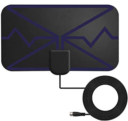 Antena HD para TV en interiores | Antena de TV digital 4K HD | Largo alcance de 3600 millas, amplificador de señal de interior HDTV antena digital para DVB-T A/a