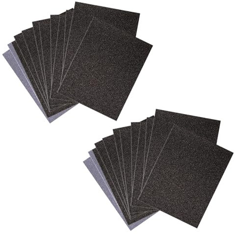 KHIRY Juego de papel de lija 24 piezas, grano carburo de silicio 120-3000, para madera, metal, pintura, piedra, vidrio, lijadoras orbitales y multilijadoras