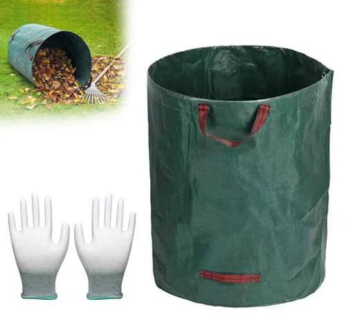 KARELLS Bolsas de Basura de Jardín Pop Up, Bolsas Jardín Grandes, 120L Sacos de jardín, Bolsas de jardín Premiums, para Residuos de Jardín, Hojas Secas, Restos de Poda, Residuos de Plantas