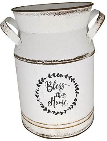 Zerodeko European Flowerpot Decoration White Antique Style Floral Pot for Wedding Table Centerpieces and Bouquets Arrangement