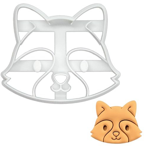 BAKERLOGY Emporte-pièce Bébé Raton Laveur - Conception détaillée d'emporte-pièces pour la pâtisserie et l'artisanat, adaptée au fondant, à la pâte, à l'argile