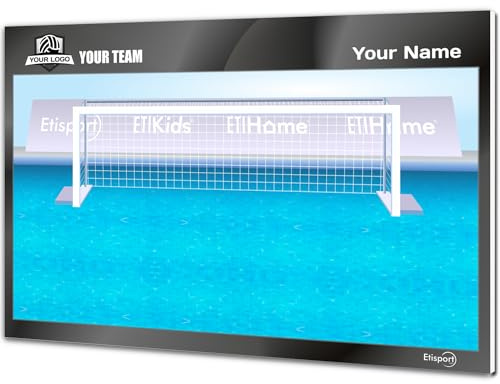 ETISPORT Goalkeeper Water Polo Coach Tactical Board. Double-sided for dry erase marker. Personalized with color, crest or logo, name, and club. (LARGE)