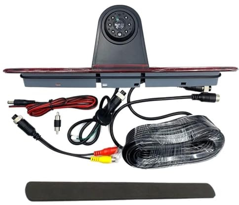FUNFOB Webcam recul Voiture 3ème Caméra Recul avec Feu Stop Vision Nocturne HD pour Mercedes pour Benz pour Sprinter W906 Crafter 2007–2019 Caméra de Recul