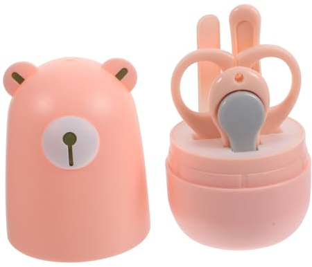 Vaguelly Nagelpflegeset für Säuglinge mit Fingernagelschere und Nagelknipser aus Kohlenstoffstahl Tragbar und Schützend für Shower Geschenk