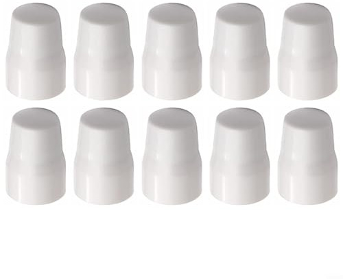 HOHOVYVY 4/10 pieces radiator valve cap, radiator valve cap, easy to attach, replacement valve cover, white (10 pieces)
