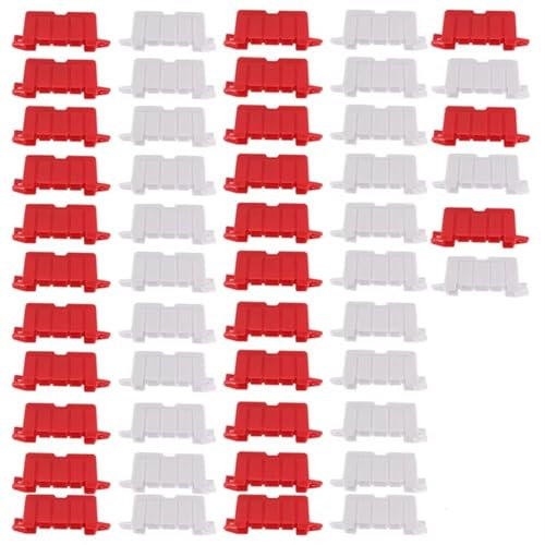 RC Accessory Race For Mini RC Drift For Racing Car Track Set Obstacle Field Fence Drift Track Runway Racetrack 50 Pcs Road Barriers Decorative Accessories