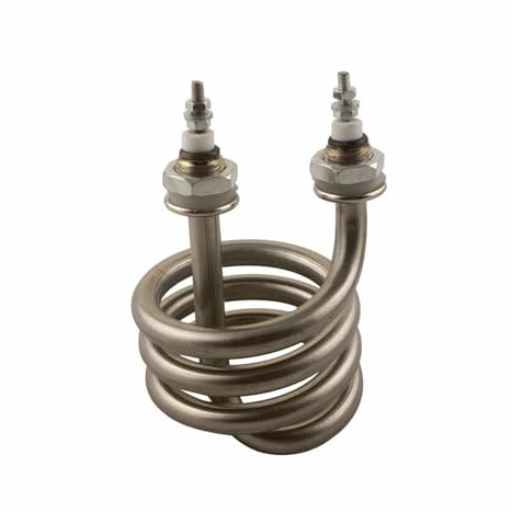 KEUQIXMR Thermoplongeur en spirale en acier inoxydable, tête en fer, élément chauffant for eau distillée, 220V 380V(220V,2500W)