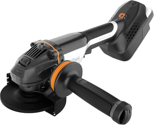 Litheli Brushless Cordless Angle Grinder, 125mm, 20V, 2500/8500RPM, Grinder Tool with 4.0Ah Battery, for Grinding, Cutting, Brushing and Sanding of Various Materials