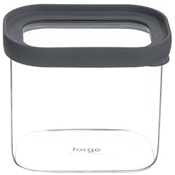 Forge Elements Glass Canisters Rectangular with glass lids 23oz/700ml set of 2