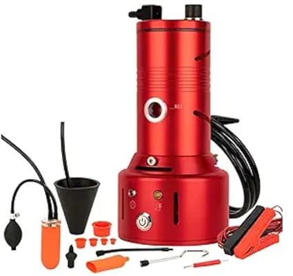 Detector de fugas de máquina de humo automotriz, bomba de aire integrada, probador de fugas de máquina de humo Evap para detección de fugas de vacío, probador de humo de 12 V CC, kit de herramientas