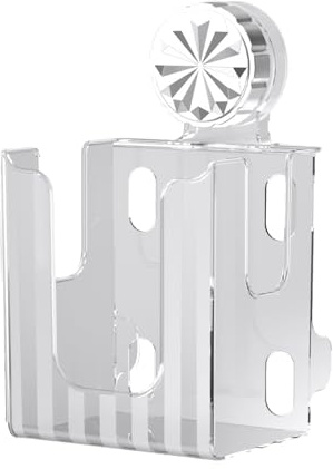 Sionhiuo Support Mural pour Boîte À Mouchoirs, Porte-Lingettes Humides pour Salle De Bain, Distributeur de Papier Essuie-Tout Rechargeable avec Ventouse Antidérapante pour Toilettes, Table à Langer,