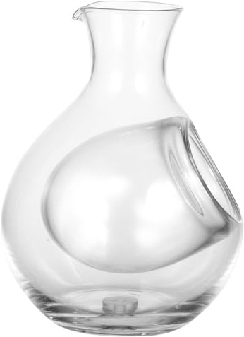 VICASKY 2pcs Japanese Style Glass Brandy Decanter Cooling Container Elegant Crystal Wine Pitcher for Silky Full Bodied Flavor and Easy Cleaning Safe High Grade Material
