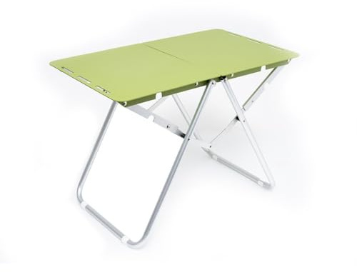 Mesa auxiliar plegable para exteriores, aleación de aluminio, mesa portátil de picnic y barbacoa, mesa central versátil para sala de estar y camping