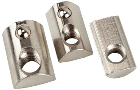 Einrollbare Feder-T-Mutter mit Kugel for Aluminium-Extrusion mit Profil 2020 Serie Aluminium-Profilnut Einfache Montage(M4-100pcs)