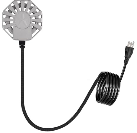 500 W Hühner-Warmwasserbereiter – Vogeltränken-Heizung, Lager-Tankheizung für Nutztiere, Tauchheizung mit 5 °C Smart On/Off, 25 m Kabel und 70 cm kaufester Hülse, nicht leitender Winterheizstrahler