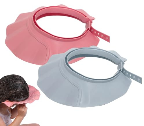 lyanny Hair Washing Shield | Pack of 2 Adjustable Head Strap Comfortable Protection - Bath Visor for | For Adults Bathing Showers Home Bathroom Sink Face Eyes Ears