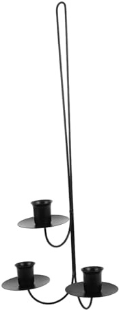 Mipcase Candelabro de Pared de Estilo Europeo Candelabro de Pilar Metal Dorado para Sala de Estar Velas de Té para Decoración de Comedor y Entrada