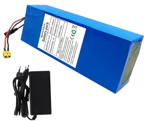 Batería para Bicicleta Eléctrica, Batería para Patinete, Batería De Iones De Litio De 52 V para Motocicleta, Kart, Patinete, Batería De Iones De Litio Reemplazable con Cargador. (52V 45Ah),XT60+JST