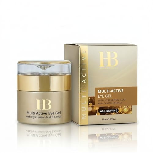 Multi Active Eye Gel 50 ml med Hyaluronsyra och Kaviarextrakt – Lätt Återfuktande Ögonvård, Uppfriskande Gel för Mjuk och Slät Hud runt Ögonen