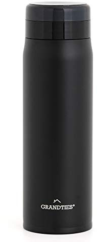 Grandties 600 ml Leichte Isolierte Trinkflasche mit Sieb für Sie & Ihn Hochwertige Trinkflasche Edelstahl Doppelwandige Thermoskanne Hält Ihre Lieblingsgetränke Heiß oder Kalt, Überall und Jederzeit